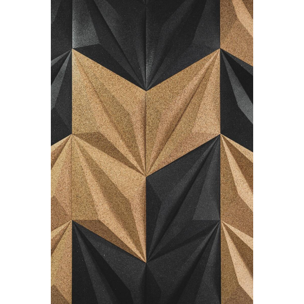 Decorative NATURAL 3D LINEA cork wall tiles