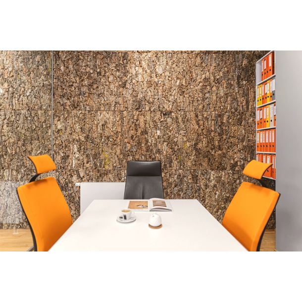 SELF ADHESIVE Decorative wall cork bark VIRGIN 25x610x915mm