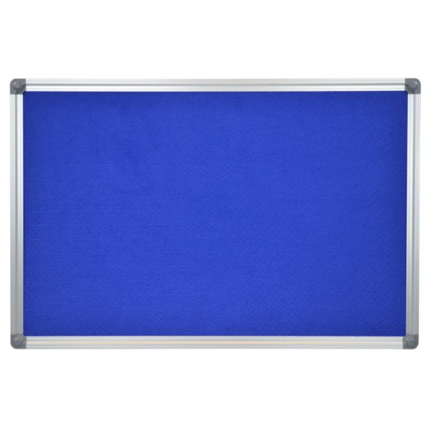 BLUE textile notice board 90x120cm with an aluminium DecoLine frame ...