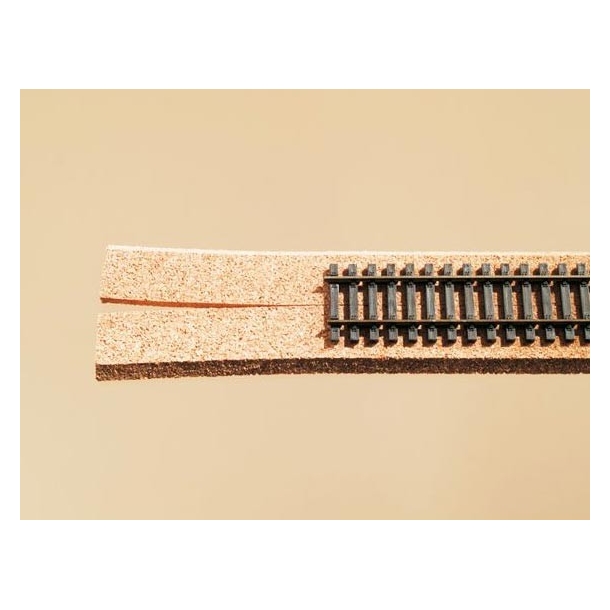 Cork underlay for H0scale model rail tracks 10 pcs.