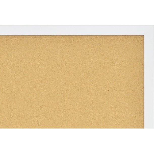 WHITE MDF framed cork pin board 90x120cm White MDF framed cork boards