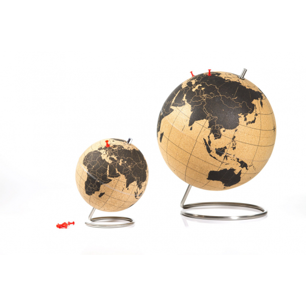 Großer schwarzer Kork Globus 25cm - ideal für einen begeisterten