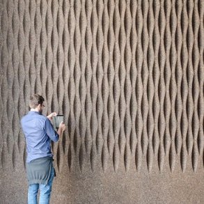 Fachadas com aglomerado de corti�a expandida 3D