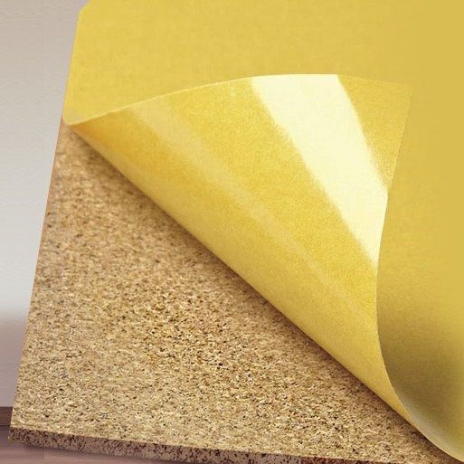 Self adhesive cork tiles for walls: natural peel and stick boards