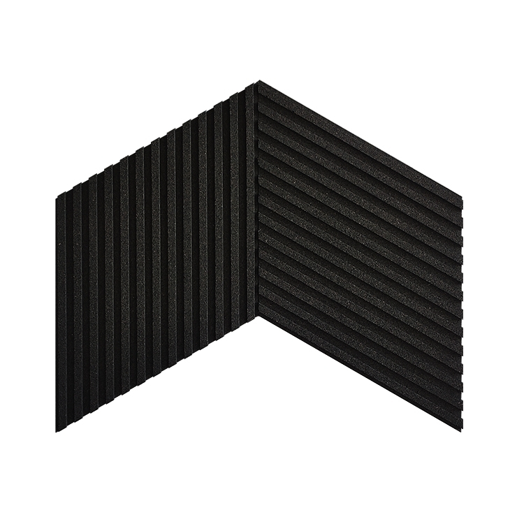 Unique and decorative BLACK cork wall tiles 3D STREEP - Cork wall tiles