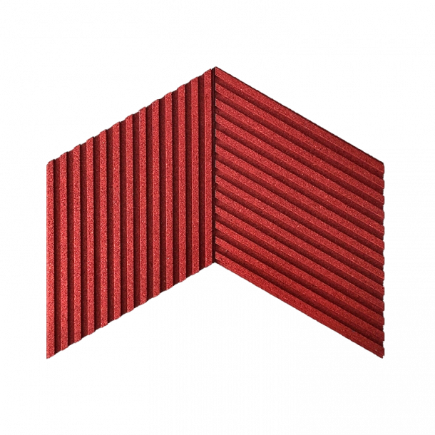 Unique And Decorative Red Cork Wall Tiles 3d Stripes