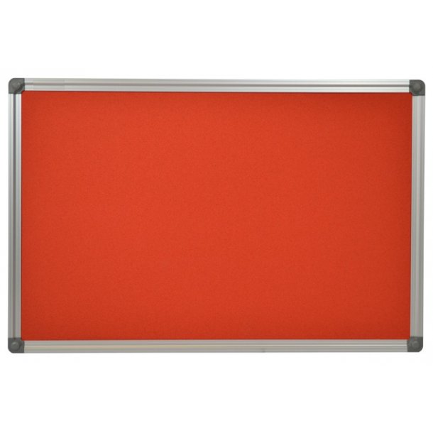 RED cork memo board 70x100cm with an aluminium DecoLine frame Colourful aluminium framed cork