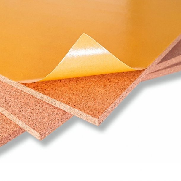 Self Adhesive Cork Wall Tiles Frameless Corkboard 300x300x6mm 12